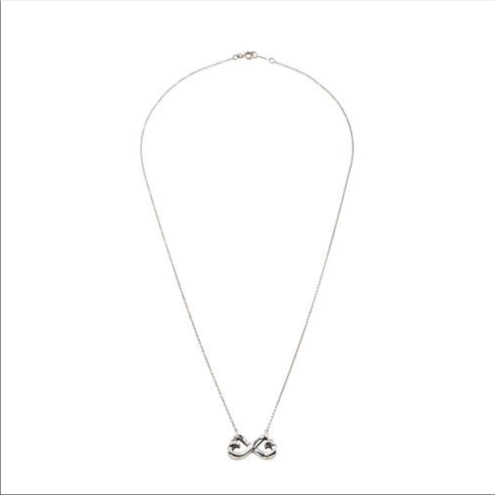 Tiffany and Co double heart necklace